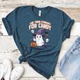 Halloween Teacher Trade Students For Candy Costume Women Women's Heather T-Shirt Heather Deep Teal