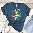 Happy 100th Day Of School 100 Days Of School Teacher Student Women's Heather T-Shirt Heather Deep Teal Happy 100th Day Of School 100 Days Of School Teacher Student Women's Heather T-Shirt Heather Deep Teal