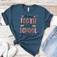 Happy 100th Day Of School Leopard Print Teacher Student Kids Women's Heather T-Shirt Heather Deep Teal Happy 100th Day Of School Leopard Print Teacher Student Kids Women's Heather T-Shirt Heather Deep Teal