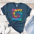 Happy 100th Day Of School Teacher Student 100 Days Tie Dye Men Women Kids Women's Heather T-Shirt Heather Deep Teal Happy 100th Day Of School Teacher Student 100 Days Tie Dye Men Women Kids Women's Heather T-Shirt Heather Deep Teal