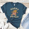 Happy Fri Yay Retro French Fries Friday Lovers Fun Teacher Women's Heather T-Shirt Heather Deep Teal