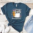 Happy Fri-Yay Teacher Fry Yay Friday Weekend Women's Heather T-Shirt Heather Deep Teal Happy Fri-Yay Teacher Fry Yay Friday Weekend Women's Heather T-Shirt Heather Deep Teal