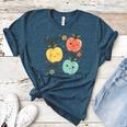 Happy To See Your Face Teacher Apple Women's Heather T-Shirt Heather Deep Teal Happy To See Your Face Teacher Apple Women's Heather T-Shirt Heather Deep Teal