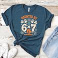 Haunted By 6x7 Math Teacher Halloween Pun Women's Heather T-Shirt Heather Deep Teal Haunted By 6x7 Math Teacher Halloween Pun Women's Heather T-Shirt Heather Deep Teal