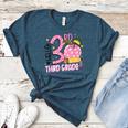Hello 3rd Third Grade Back To School Pink Leopard Teacher Women's Heather T-Shirt Heather Deep Teal Hello 3rd Third Grade Back To School Pink Leopard Teacher Women's Heather T-Shirt Heather Deep Teal