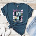 Hello First Grade Teacher Coquette Pencil Bow Back To School Women's Heather T-Shirt Heather Deep Teal Hello First Grade Teacher Coquette Pencil Bow Back To School Women's Heather T-Shirt Heather Deep Teal