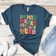 In My Holly Xmas Jolly Teacher Era Teacher Vibes Christmas Women's Heather T-Shirt Heather Deep Teal