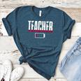 Humor Teacher Empty Battery Power Men Women Women's Heather T-Shirt Heather Deep Teal Humor Teacher Empty Battery Power Men Women Women's Heather T-Shirt Heather Deep Teal