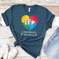 IEP I Encourage Progress Special Education School Teacher Women's Heather T-Shirt Heather Deep Teal IEP I Encourage Progress Special Education School Teacher Women's Heather T-Shirt Heather Deep Teal