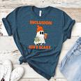 Inclusion Isn't Scary Shirt Halloween SLP Sped Teacher Women's Heather T-Shirt Heather Deep Teal