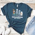 Inclusion Isn't Scary SLP Halloween Costume Sped Teacher Women's Heather T-Shirt Heather Deep Teal Inclusion Isn't Scary SLP Halloween Costume Sped Teacher Women's Heather T-Shirt Heather Deep Teal