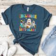 Inclusion Isn't Scary SLP Halloween Sped Teacher Therapy Women's Heather T-Shirt Heather Deep Teal