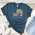 It's A Beautiful Day To Learn Cute Rainbow Boho Teacher Women's Heather T-Shirt Heather Deep Teal