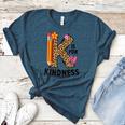 K Is For Kindness Unity Day Teacher Kids Women's Heather T-Shirt Heather Deep Teal K Is For Kindness Unity Day Teacher Kids Women's Heather T-Shirt Heather Deep Teal
