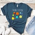 Kids Solar Systems Cute Planets Space Science Teacher School Women's Heather T-Shirt Heather Deep Teal