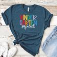 Kindergarten Squad Team Crew Teacher Back To School Women's Heather T-Shirt Heather Deep Teal Kindergarten Squad Team Crew Teacher Back To School Women's Heather T-Shirt Heather Deep Teal