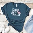 Kindergarten Teacher Dinosaur Back To School Women's Heather T-Shirt Heather Deep Teal
