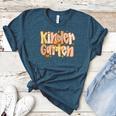 Kindergarten Teacher Fall Pumpkin Autumn Cute Women's Heather T-Shirt Heather Deep Teal Kindergarten Teacher Fall Pumpkin Autumn Cute Women's Heather T-Shirt Heather Deep Teal