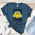 Kindergarten Teacher Hippie Smile Face Back School Women's Heather T-Shirt Heather Deep Teal Kindergarten Teacher Hippie Smile Face Back School Women's Heather T-Shirt Heather Deep Teal