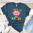 Kiss Your Brain Calm Mindset Teacher Kids Boys Girls Women Women's Heather T-Shirt Heather Deep Teal Kiss Your Brain Calm Mindset Teacher Kids Boys Girls Women Women's Heather T-Shirt Heather Deep Teal