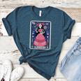 La Maestra Halloween Mexican Bingo Card Teacher Lottery Card Women's Heather T-Shirt Heather Deep Teal La Maestra Halloween Mexican Bingo Card Teacher Lottery Card Women's Heather T-Shirt Heather Deep Teal
