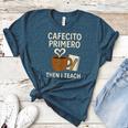 Latina Teacher Bilingual Educator Spanish Heritage Empower Women's Heather T-Shirt Heather Deep Teal