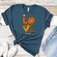 Leopard Pumpkin Love Teacher Life Thanksgiving Fall Women Women's Heather T-Shirt Heather Deep Teal Leopard Pumpkin Love Teacher Life Thanksgiving Fall Women Women's Heather T-Shirt Heather Deep Teal
