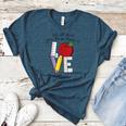 Let All That You Do Be Done In Love Christian Teacher Women's Heather T-Shirt Heather Deep Teal Let All That You Do Be Done In Love Christian Teacher Women's Heather T-Shirt Heather Deep Teal