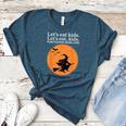Let's Eat Kids Punctuation Saves Live Witch Grammar Teacher Women's Heather T-Shirt Heather Deep Teal Let's Eat Kids Punctuation Saves Live Witch Grammar Teacher Women's Heather T-Shirt Heather Deep Teal