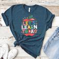 Let's Learn Today Teacher Motivational Back To School Women's Heather T-Shirt Heather Deep Teal Let's Learn Today Teacher Motivational Back To School Women's Heather T-Shirt Heather Deep Teal