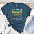 Can I Lick It Periodic Table Chart Science Teacher Cool Meme Women's Heather T-Shirt Heather Deep Teal