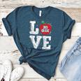 LOVE Apple 3rd Grade Teacher Student School Women's Heather T-Shirt Heather Deep Teal