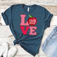 Love Kindergarten Cute Apple School Teacher Women's Heather T-Shirt Heather Deep Teal Love Kindergarten Cute Apple School Teacher Women's Heather T-Shirt Heather Deep Teal