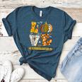 LOVE Kindergarten Pumpkin Teacher Student Halloween Costume Women's Heather T-Shirt Heather Deep Teal