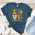 LOVE Pre-K Pumpkin Teacher Student Halloween Costume Women's Heather T-Shirt Heather Deep Teal