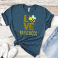 Love Preschool Back To School Yellow Bee Preschool Teacher For Men Women Girls Kids Women's Heather T-Shirt Heather Deep Teal