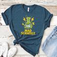 Mad Scientist Kids Youth Adult Science Teacher Chemistry Women's Heather T-Shirt Heather Deep Teal