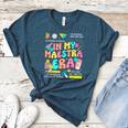 In My Maestra Era Spanish Bilingual Teacher Back To School Women's Heather T-Shirt Heather Deep Teal In My Maestra Era Spanish Bilingual Teacher Back To School Women's Heather T-Shirt Heather Deep Teal