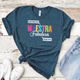 Maestra Fabulosa Bilingual Spanish Espanol Teacher School Women's Heather T-Shirt Heather Deep Teal