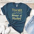 Magical Teacher Manager Of Mischief Birthday Family Party Women's Heather T-Shirt Heather Deep Teal