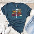 Math Language History Reading Science Music Teacher Women's Heather T-Shirt Heather Deep Teal Math Language History Reading Science Music Teacher Women's Heather T-Shirt Heather Deep Teal