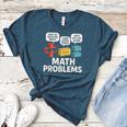 Math Problems Symbols Teacher Back To School Girl Boy Women's Heather T-Shirt Heather Deep Teal