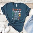 Math Teacher Christmas 12 Days Of Teaching Math Christmas Women's Heather T-Shirt Heather Deep Teal