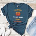 Math Teacher Halloween Quote I'm Scary All Year Long Men Women Women's Heather T-Shirt Heather Deep Teal