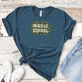 Middle School Camo Retro Back To School Teachers Women's Heather T-Shirt Heather Deep Teal