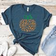 Music Notes Pumpkin Music Teacher Halloween Women's Heather T-Shirt Heather Deep Teal
