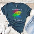 Nerdy Darwin's Finches Evolution Science Biology Teacher Women's Heather T-Shirt Heather Deep Teal Nerdy Darwin's Finches Evolution Science Biology Teacher Women's Heather T-Shirt Heather Deep Teal