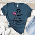 Nerdy Hey You Dropped This Brain Math Teacher Women's Heather T-Shirt Heather Deep Teal Nerdy Hey You Dropped This Brain Math Teacher Women's Heather T-Shirt Heather Deep Teal