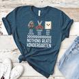 Nothing Beats Kindergarten Back To School Kids Teacher Women's Heather T-Shirt Heather Deep Teal Nothing Beats Kindergarten Back To School Kids Teacher Women's Heather T-Shirt Heather Deep Teal