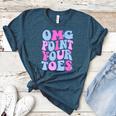 OMG Point Your Toes Dancing Teacher Tap Dancer Dance For Men Women Kids Women's Heather T-Shirt Heather Deep Teal